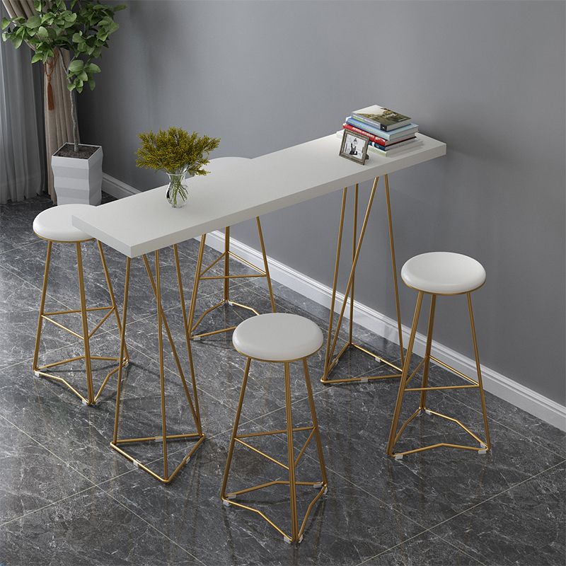 Glam Style Bar Table Rectangle Solid Wood Bar Dining Table for Living Room Clearhalo 'Bar Furniture' 'Bar Tables' 'bar_tables' 'furn' 'furn_bar_tables' 'Furniture' 'Kitchen & Dining Furniture' 1200x1200_3c840819-da52-498d-af0d-0c989abe2740