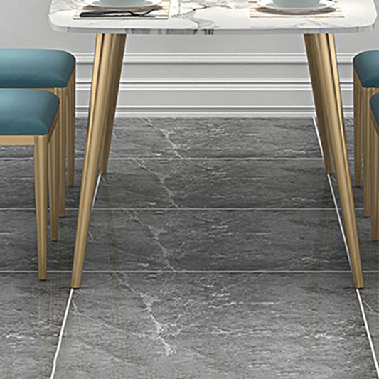 Sintered Stone Scandinavian Dining Room Set with Rectangle Table and Metal Base Dining Set Clearhalo 'Dining Room Sets' 'Dining Tables & Seating' 'dining_room_set' 'furn' 'furn_dining_room_set' 'Furniture' 'furniture_dining_room_set' 'Kitchen & Dining Furniture' 'kitchen&dining_furn' 'kitchen' 1200x1200_3c84b560-f834-4d2f-be43-cf3ba728c24d