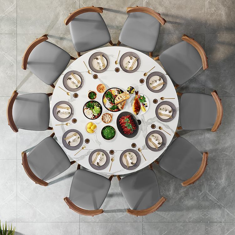 Traditional Luxury Dining Table Round Sintered Stone Dining Table with Wooden Base Clearhalo ' dining_table' 'Dining Tables & Seating' 'Dining Tables' 'furn' 'furn_dining_table' 'Furniture' 'furniture_dining_table' 'Kitchen & Dining Furniture' 'kitchen&dining_furn' 'kitchen' 'kitchen_dining_table' 1200x1200_3c850574-29f9-4abe-a714-8d26cf251cf3