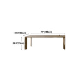 Modern Dining Table for Restaurant Rectangle Solid Wood Table with 4 Legs Clearhalo 'Dining Tables & Seating' 'Dining Tables' 'dining_table' 'furn' 'furn_dining_table' 'Furniture' 'furniture_dining_table' 'Kitchen & Dining Furniture' 'kitchen' 'kitchen_dining_table' 1200x1200_3c8a5916-9be2-4515-b71e-4fc99ea49269