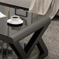 Modern Style Tempered Glass Top Cocktail Table Metal Frame Coffee Table