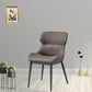 Industrial Design Armless Faux Leather Side Chair Wingback Side Chair Clearhalo 'Dining Chairs' 'Dining Tables & Seating' 'dining_chair' 'furn' 'furn_dining_chair' 'Furniture' 'furniture_dining_chair' 'Kitchen & Dining Furniture' 1200x1200_3c8bd326-78cd-47ce-8bf2-322b4c16f055