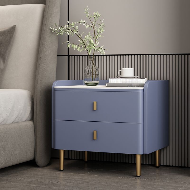 Nachtkastje met laden 19 "hoog houten bed nachtkastje met benen