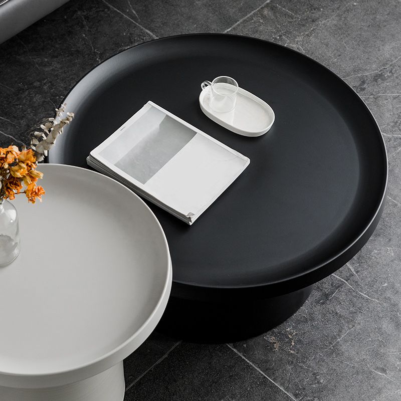 Metallic Sockel Endtabelle Mitte des Jahrhunderts runder Seitentisch