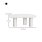 Round Black/White Coffee Table 3 Legs 1 Single Cocktail Table
