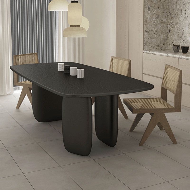 Modern Solid Wood Table for Restaurant Rectangle Dining Table with 3 Legs Clearhalo ' dining_table' 'Dining Tables & Seating' 'Dining Tables' 'furn' 'furn_dining_table' 'Furniture' 'furniture_dining_table' 'Kitchen & Dining Furniture' 'kitchen&dining_furn' 'kitchen' 'kitchen_dining_table' 1200x1200_3c8dc71a-14bf-4c6a-8ed9-23d81dd0f0cc