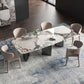 Contemporary Dining Table Sintered Stone Table with Metal Legs for Home Use Clearhalo 'Dining Tables & Seating' 'Dining Tables' 'dining_table' 'furn' 'furn_dining_table' 'Furniture' 'Kitchen & Dining Furniture' 1200x1200_3c8e4780-c353-4d35-8bcd-61a9ab85bcf7