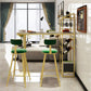 Glam Style Bar Table Stone Top Pub Table with Wine Cabinet for Dining Room Clearhalo 'Bar Furniture' 'Bar Tables' 'bar_tables' 'furn' 'furn_bar_tables' 'Furniture' 'furniture_bar_tables' 'Kitchen & Dining Furniture' 1200x1200_3c8edec9-fdc3-4d43-9d5e-0b2a6c3a0afd