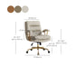 Modern Chair Adjustable Seat Height Padded Arms Desk Chair with Wheels Clearhalo 'furn' 'furn_office_chair' 'Furniture' 'Office Chairs' 'Office Furniture' 'office_chair' 1200x1200_3c90017b-cc63-4867-8f60-f39b6640f49f