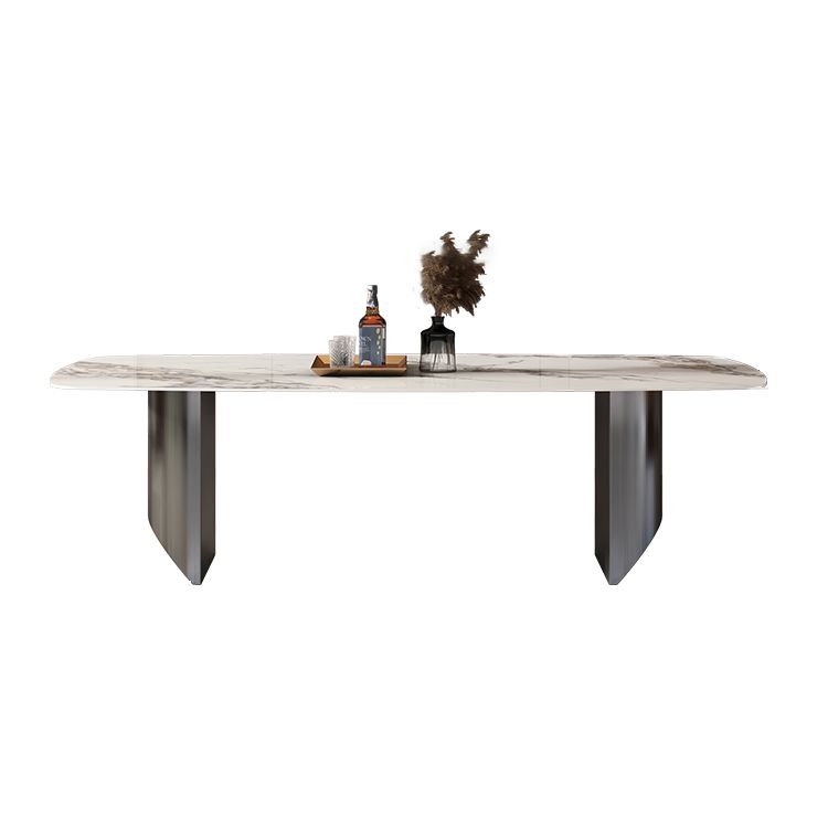 Minimalist Style Dining Table Set with Rectangle Shape Table and Upholstery Chairs Clearhalo 'Dining Room Sets' 'Dining Tables & Seating' 'dining_room_set' 'furn' 'furn_dining_room_set' 'Furniture' 'furniture_dining_room_set' 'Kitchen & Dining Furniture' 'kitchen&dining_furn' 'kitchen' 1200x1200_3c917a64-494e-4152-b605-d1229636b4e5