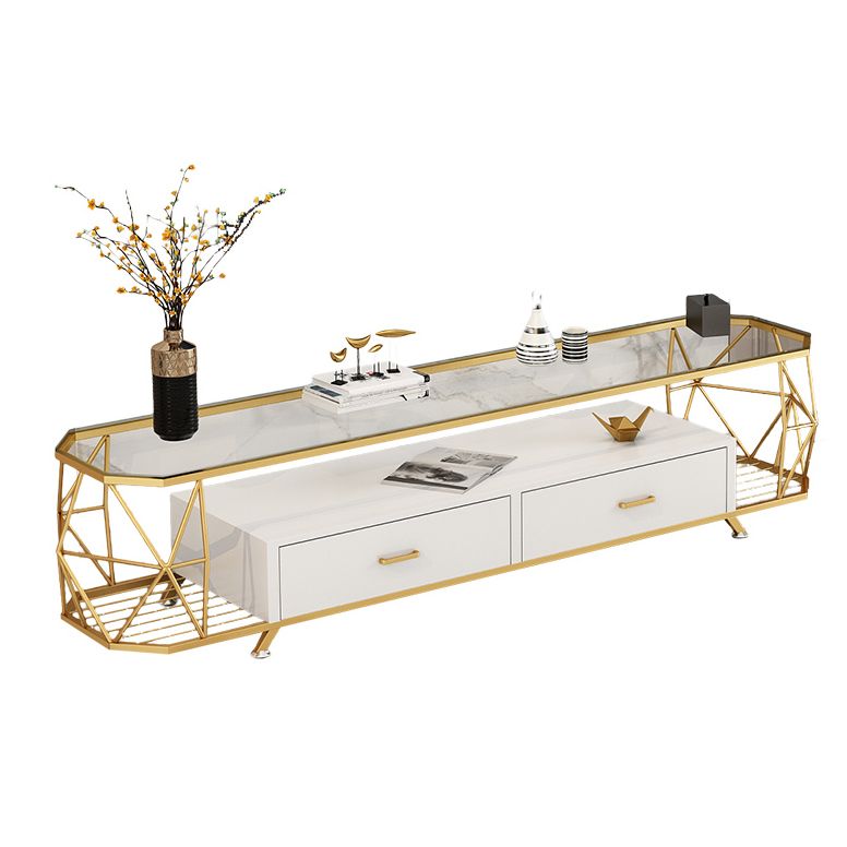 Sala de estar abierta almacenamiento de televisión gabinete de televisión de lujo con cajones de deslizamiento