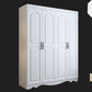 White Engineered Wood Wardrobe Closet Modern Wardrobe Armoire