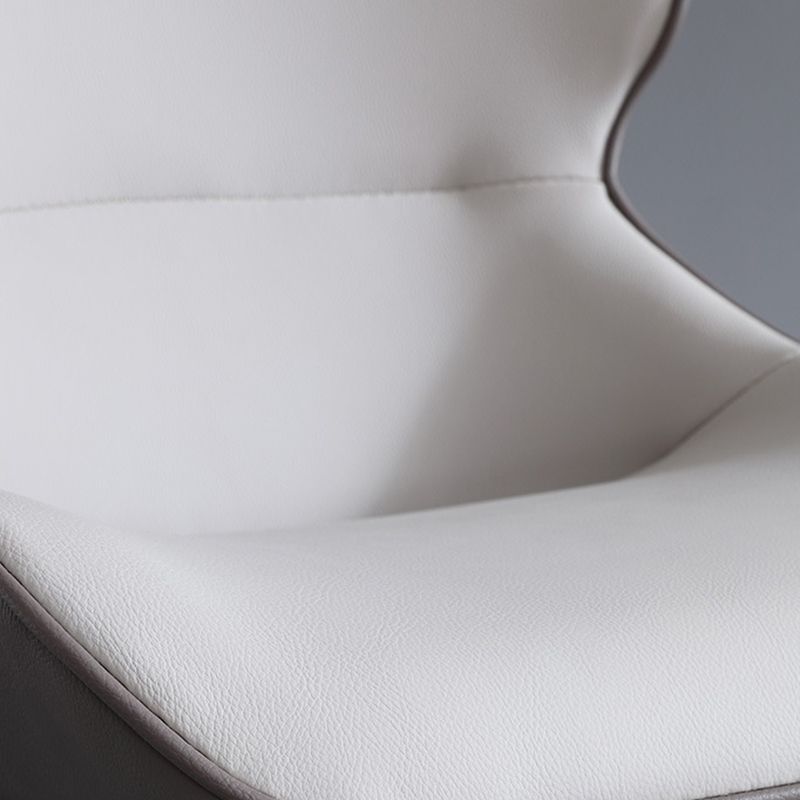 Silla lateral del ala de la silla de comedor de cuero de cuero sintética para uso doméstico