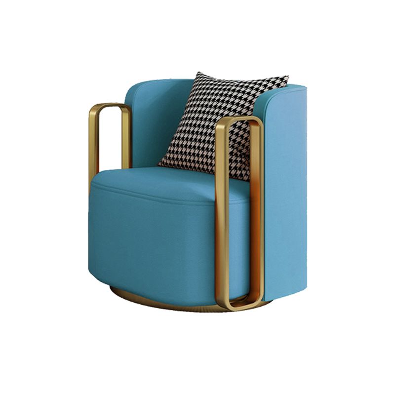 Glam Square Arms Armchair Solid Color Arms Included Armchair for Living Room Clearhalo 'Accent Chairs' 'accent_chairs' 'Chairs & Seating' 'furn' 'furn_accent_chairs' 'Furniture' 'Living Room Furniture' 1200x1200_3c97470b-4dee-44e6-a6c2-3484fbe6539e