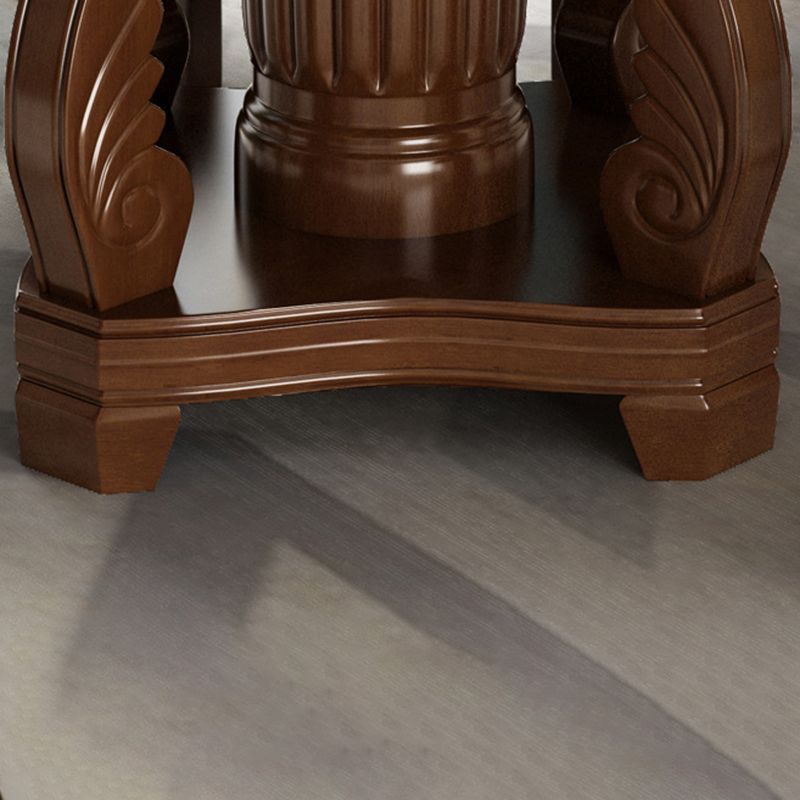 Round Solid Wood Dining Table Tradition Dining Table for Kitchen Clearhalo 'Dining Tables & Seating' 'Dining Tables' 'dining_table' 'furn' 'furn_dining_table' 'Furniture' 'Kitchen & Dining Furniture' 1200x1200_3c980fbc-1f21-4961-b3d1-aaf106d449fc