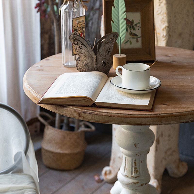 Pedestal de madera maciza