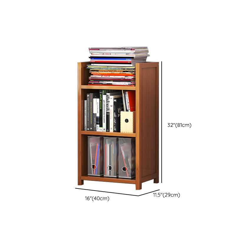 Closed Back Bamboo Bookshelf Contemporary Vertical Bookcase for Home Clearhalo 'Bookcases' 'furn' 'furn_bookcases' 'Furniture' 'Office Furniture' 1200x1200_3c99dabe-b3a1-4308-bf18-a82d2f95013a