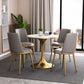 Modern Style Round Table Set 1/2/3/4/5 Pieces Dining Set for Home Clearhalo 'Dining Room Sets' 'Dining Tables & Seating' 'dining_room_set' 'furn' 'furn_dining_room_set' 'Furniture' 'Kitchen & Dining Furniture' 1200x1200_3c9aba34-4f92-4998-99da-38ef940c23b4