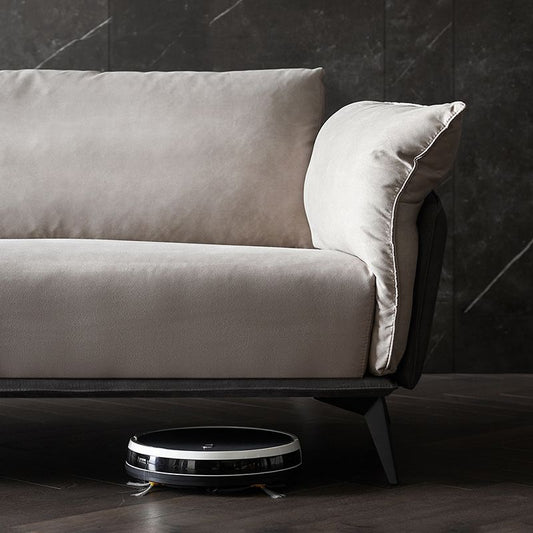 Braun 3/4-Sitzer Lose Rückensofa zeitgenössischer Smoking-Armsofa