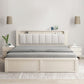 Modern & Contemporary Standard Bed Solid Wood Bed Frame with Headboard