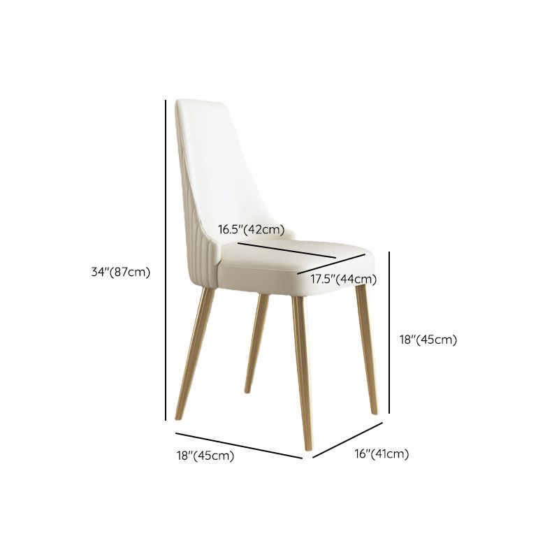 Kitchen Home Glam Chair Sedia da pranzo senza braccioli con imbottitura