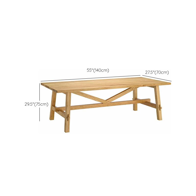 Glam Style Wooden Dining Table Rectangle Table with Wood Legs for Home Use Clearhalo 'Dining Tables & Seating' 'Dining Tables' 'dining_table' 'furn' 'furn_dining_table' 'Furniture' 'Kitchen & Dining Furniture' 1200x1200_3c9fada4-2b2c-45e0-8694-dde5a9caad80