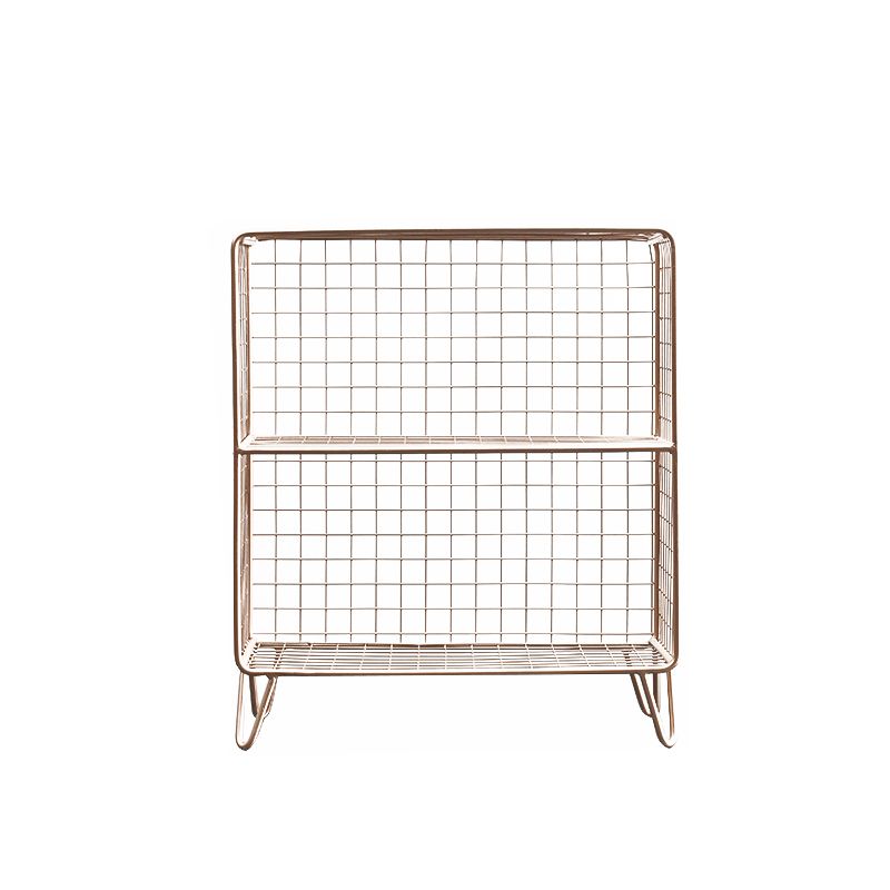 Table de nuit en métal moderne étagère de rangement ouverte comprenant une table de nuit en fer avec des jambes