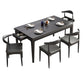 Modern White & Black Sintered Stone Dining Set Rectangle Shape Standard Dining Set for Kitchen Clearhalo 'Dining Room Sets' 'Dining Tables & Seating' 'dining_room_set' 'furn' 'furn_dining_room_set' 'Furniture' 'furniture_dining_room_set' 'Kitchen & Dining Furniture' 'kitchen&dining_furn' 'kitchen' 1200x1200_3ca3cf23-9c58-457d-9185-9e50fe5c7818