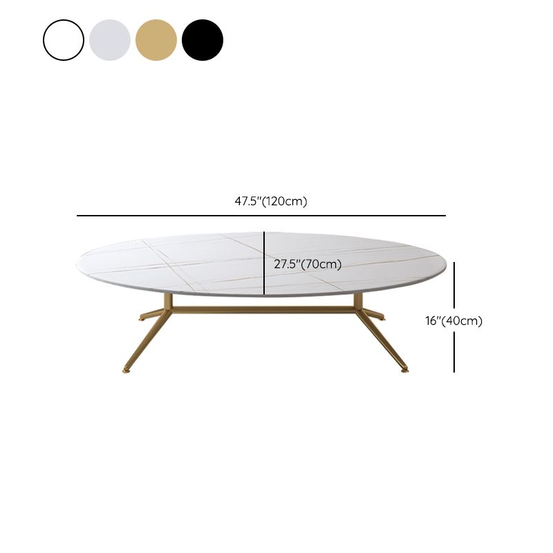 Glam Style Metal Base Cocktail Table Black and White Slate Top Coffee Table Clearhalo 'Coffee & Accent Tables' 'Coffee Tables' 'coffee_tables' 'furn' 'furn_coffee_tables' 'Furniture' 'Living Room Furniture' 1200x1200_3ca467f3-0512-46f4-8113-92ee5350ad59
