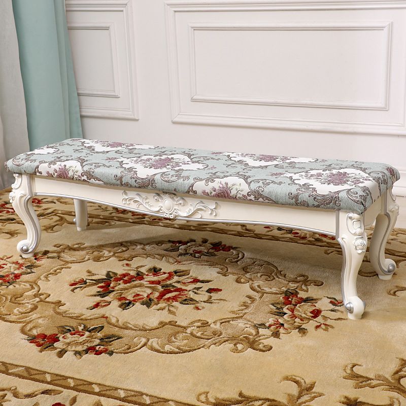 13.8" W Victorian Wood Seating Bench Cushioned Entryway Bench Clearhalo 'Benches' 'Chairs & Seating' 'furn' 'furn_benches' 'Furniture' 'Living Room Furniture' 1200x1200_3ca4735a-be10-43a6-8e75-a914abd61264