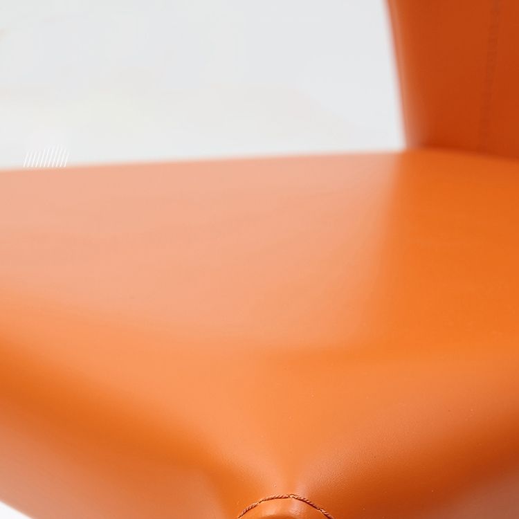 Contemporary Style Dining Chair Armless Metal Wingback Chair for Kitchen Clearhalo ' kitchen&dining_furn' 'Dining Chairs' 'Dining Tables & Seating' 'dining_chair' 'furn' 'furn_dining_chair' 'Furniture' 'furniture_dining_chair' 'Kitchen & Dining Furniture' 'kitchen' 1200x1200_3ca47cf9-676a-4e85-917e-5af2a08d6ffe