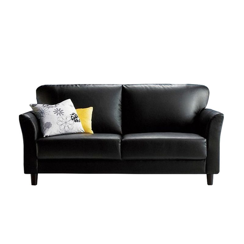 Standard 4 Legs Sofa Modern Distressed Leather Flared Arm Sofa Clearhalo 'Furniture' 'furniture_sofas' 'kitchen' 'kitchen_sofas' 'Living Room Furniture' 'Sofa' 'sofas' 1200x1200_3ca5ac1e-4f34-4172-b045-afe460c25410