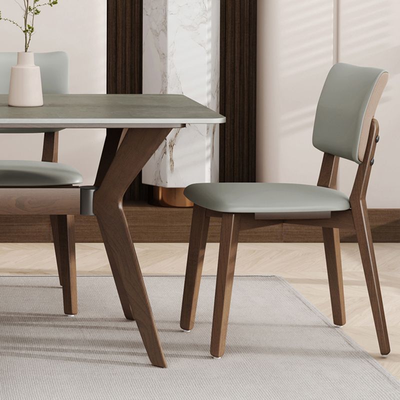 Rectangle Dining Table Set 1/4/5/7 Pieces Modern Gray Dinette Set for Home