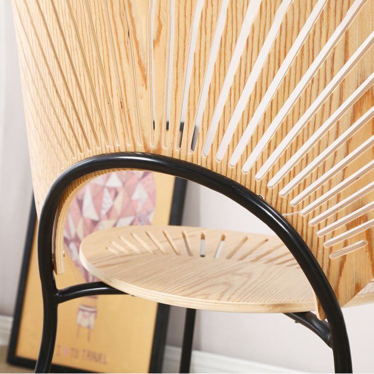 Contemporary Style Metal Chairs Open Back Dining Side Chair (Set of 4) Clearhalo ' kitchen&dining_furn' 'Dining Chairs' 'Dining Tables & Seating' 'dining_chair' 'furn' 'furn_dining_chair' 'Furniture' 'furniture_dining_chair' 'Kitchen & Dining Furniture' 'kitchen' 1200x1200_3ca7f7ee-b4dd-407d-ae6a-1012c7d8290c