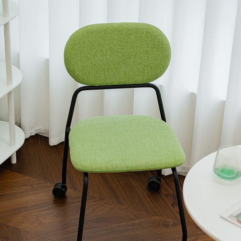 Sedia da scrivania senza braccia moderna nessuna sedia da ufficio ergonomica angosciante con ruote