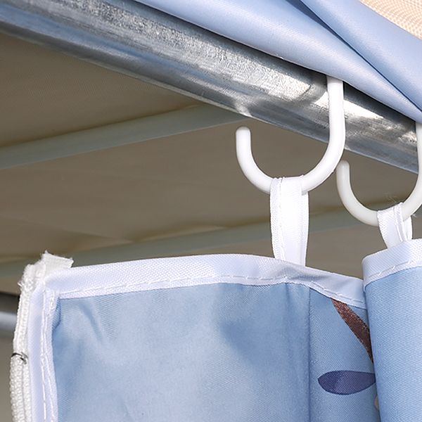 Asta di stoffa del guardaroba in metallo in stile contemporaneo incluso l'armadio del guardaroba per la casa