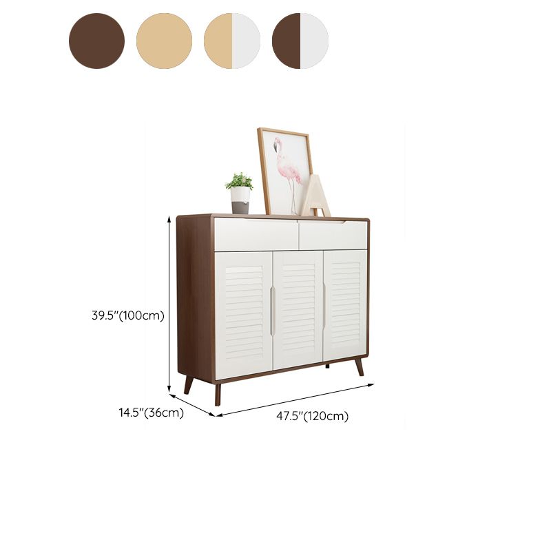 3 - Door Accent Cabinet 39.37" Tall Wood 2 - Drawer Rectangular Accent Chest Clearhalo 'Cabinets & Chests' 'cabinets_chests' 'furn' 'furn_cabinets_chests' 'Furniture' 'Living Room Furniture' 1200x1200_3caa7909-ad66-4821-b3b7-d1daf5ef894a