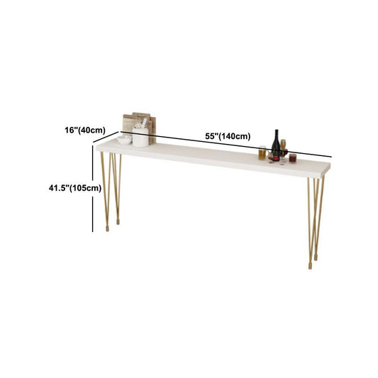 Set da tavolo da bar glam 1/2/5/9 pezzi Bistro rettangolo set in bianco e oro