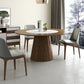 Modern 1/4/7 Pieces Round Dinette Set Ash Wood Dining Table Set with Stone Turntable Clearhalo 'Dining Room Sets' 'Dining Tables & Seating' 'dining_room_set' 'furn' 'furn_dining_room_set' 'Furniture' 'furniture_dining_room_set' 'Kitchen & Dining Furniture' 1200x1200_3cacdba8-75b3-4fa1-9fed-5601964676cd