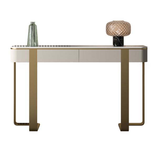 Tavolo accento console glam antico tavolo di divano mezzano in pietra