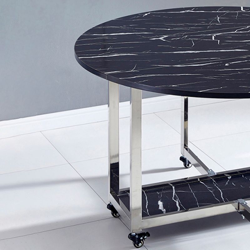 Moderne eettafel metalen ondersteltafel voor keukeneetkamer