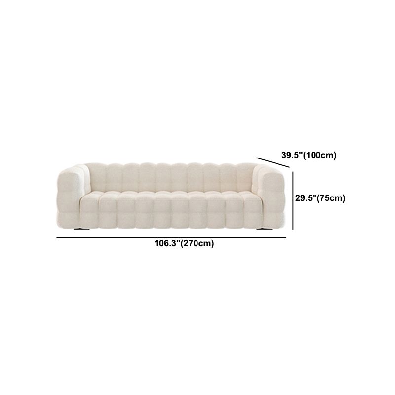 White Biscuit Back Sofa Stain Resistant Modern Tuxedo Arm Sofa Clearhalo 'furn' 'furn_sofas' 'Furniture' 'Living Room Furniture' 'Sofa' 'sofas' 1200x1200_3cb07477-1598-4a69-b61e-83881d4891f3