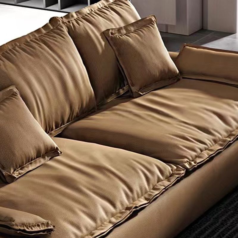 Colora stazionaria Resistente alla pelle in fux soggiorno braccio top braccio marrone scuro