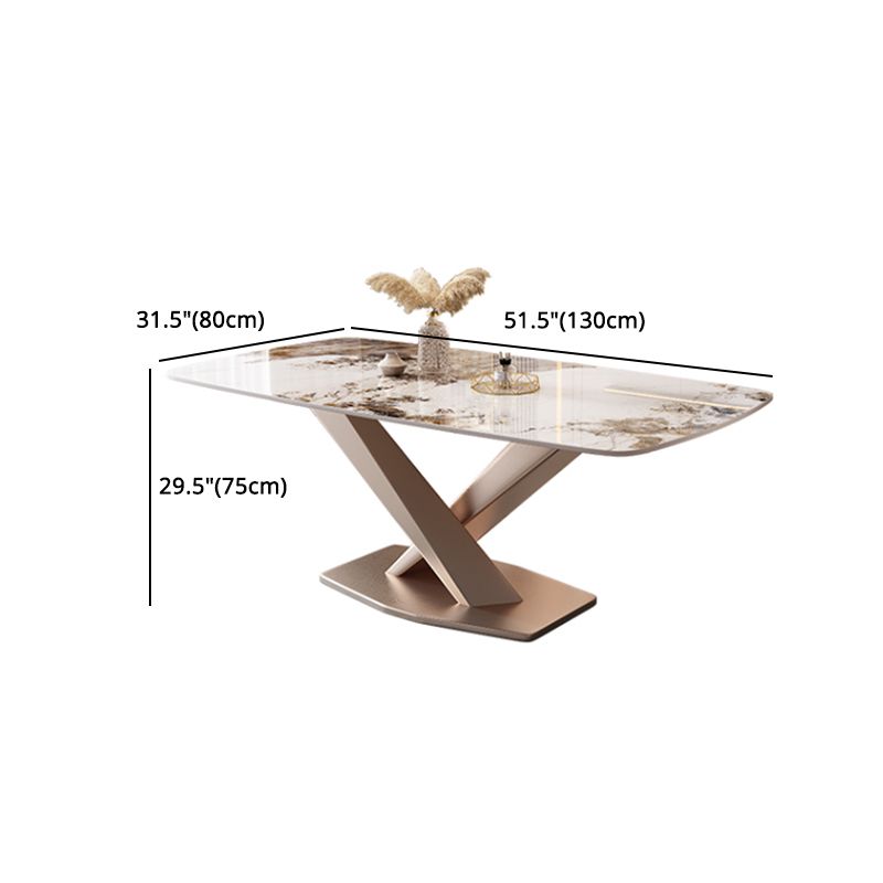 Modern Rectangle Dinette Set 1/2/5/7 Pieces White Sintered Stone Top Dining Table Set Clearhalo 'Dining Room Sets' 'Dining Tables & Seating' 'dining_room_set' 'furn' 'furn_dining_room_set' 'Furniture' 'furniture_dining_room_set' 'Kitchen & Dining Furniture' 1200x1200_3cb3f6ac-997d-4ac3-81f6-7d1a73fe9392