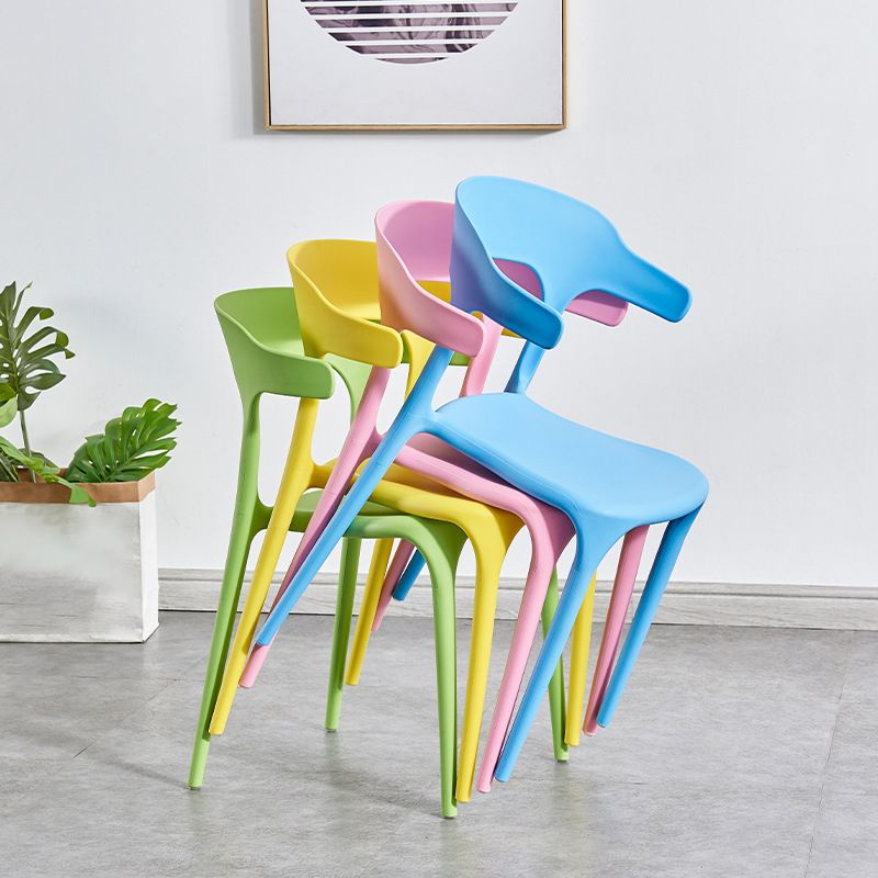 Nordic Style Arm Chair Plastic Stackable Chair for Dining Room Clearhalo 'Dining Chairs' 'Dining Tables & Seating' 'dining_chair' 'furn' 'furn_dining_chair' 'Furniture' 'furniture_dining_chair' 'Kitchen & Dining Furniture' 1200x1200_3cb767ea-27d1-4b44-a3c0-a5245293d44b