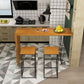 Mesa de comedor de madera maciza de pino, escritorio de Bar Bistro rectangular Industrial, para interior