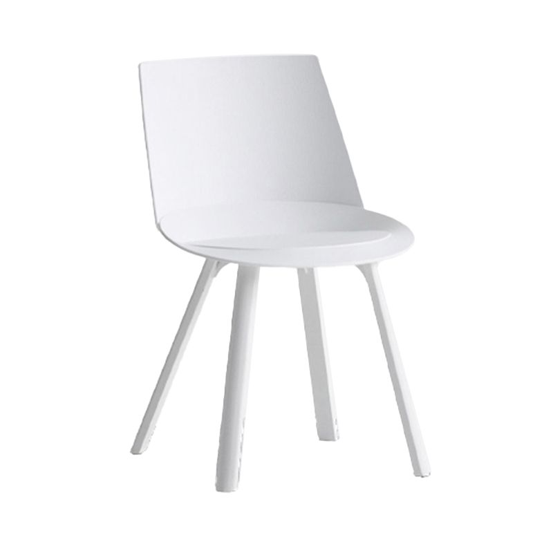Contemporary Style Chair Dining Armless Chairs for Kitchen with Plastic Legs Clearhalo 'Dining Chairs' 'Dining Tables & Seating' 'dining_chair' 'furn' 'furn_dining_chair' 'Furniture' 'furniture_dining_chair' 'Kitchen & Dining Furniture' 1200x1200_3cbaad60-fa00-4815-97b0-a620a9e04bf1