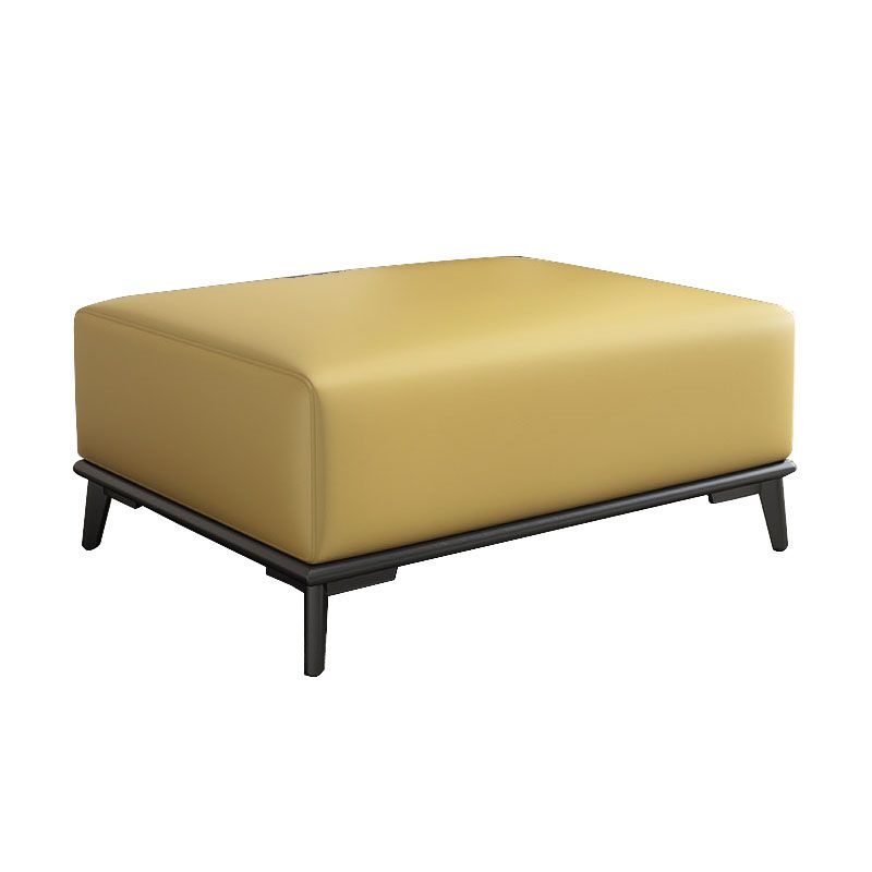 Home Contemporary Rectangular Ottoman Leather Foot Stool with Legs Clearhalo 'furn' 'furn_ottomans_poufs' 'Furniture' 'Living Room Furniture' 'Ottomans & Poufs' 'ottomans_poufs' 1200x1200_3cbcae99-909b-47a0-bdba-d6f637423170
