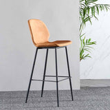 Industrial Leather Counter Stools Black Metal Low Back Bar Stools with Footrest Clearhalo 'Bar Furniture' 'Bar Stools' 'bar_stools' 'furn' 'furn_bar_stools' 'furniture_bar_stools' 'Kitchen & Dining Furniture' 'kitchen&dining_furn' 'kitchen' 'kitchen_furn' Furniture' 1200x1200_3cbcdfeb-4131-435b-afa1-5c56ec5ef295