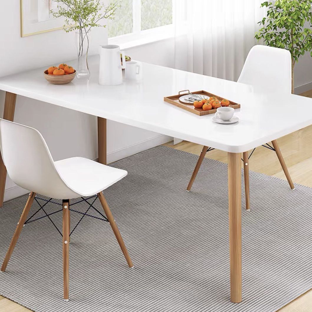 Traditional Wooden Top Dining Set with 4 Light Brown Wood Legs for Dining Furniture Clearhalo 'Dining Room Sets' 'Dining Tables & Seating' 'dining_room_set' 'Furniture' 'furniture_dining_room_set' 'Kitchen & Dining Furniture' 'kitchen&dining_furn' 'kitchen' 1200x1200_3cbf103d-2a0a-4cd3-8261-91f812f46621